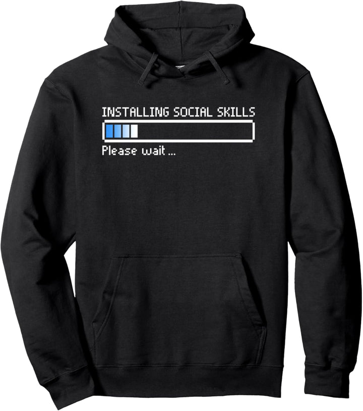 Installation von Social Skills Funny Programmer Introvert Pullover Hoodie