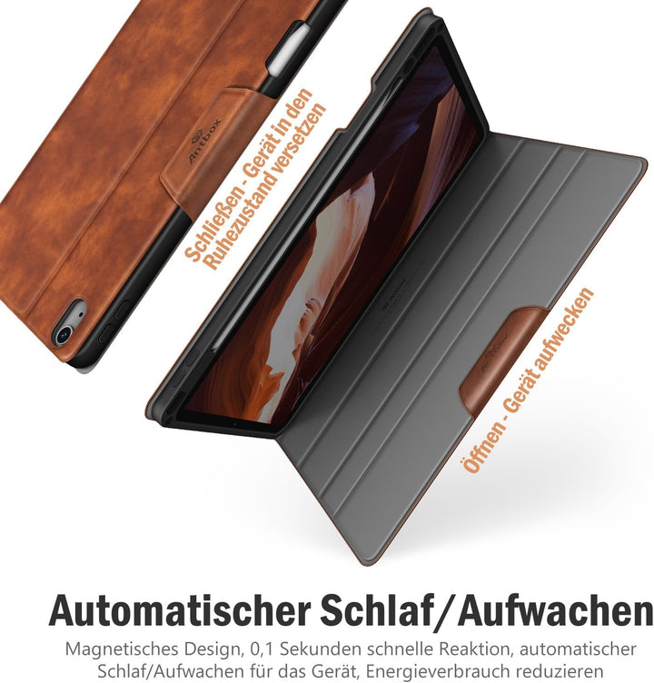 Antbox Hülle für iPad Air 5./4. Generation 2022/2020 iPad 10.9 Zoll mit Stifthalter Apple Pencil Hal