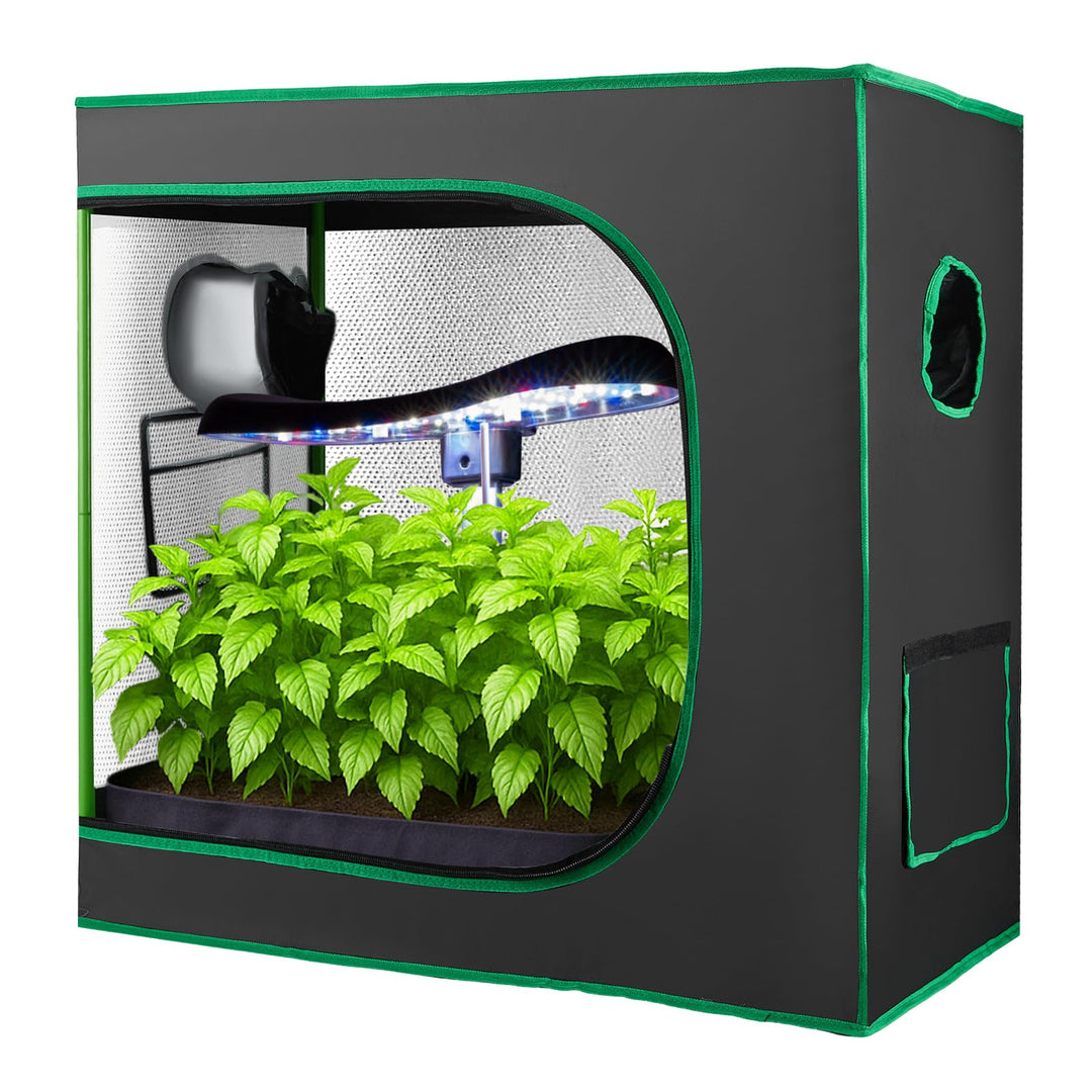 Growzelt kleinrendes Mylar, versiegeltem Bodendesign, Belüftungsfenster und Kabeldurchführungsloch f