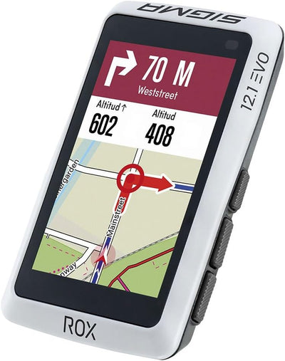 Sigma ROX 12.1 EVO Basic Set - White Fahrrad-Navi Fahrrad Europa Bluetooth, GPS, GLONASS Variante 2