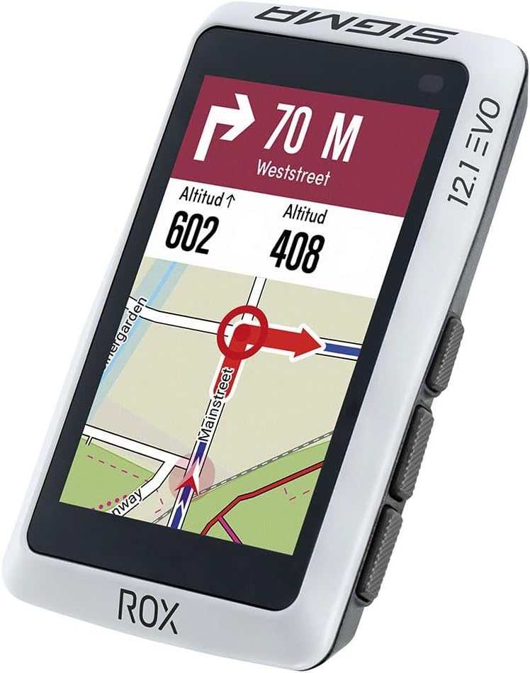 Sigma ROX 12.1 EVO Basic Set - White Fahrrad-Navi Fahrrad Europa Bluetooth, GPS, GLONASS Variante 2