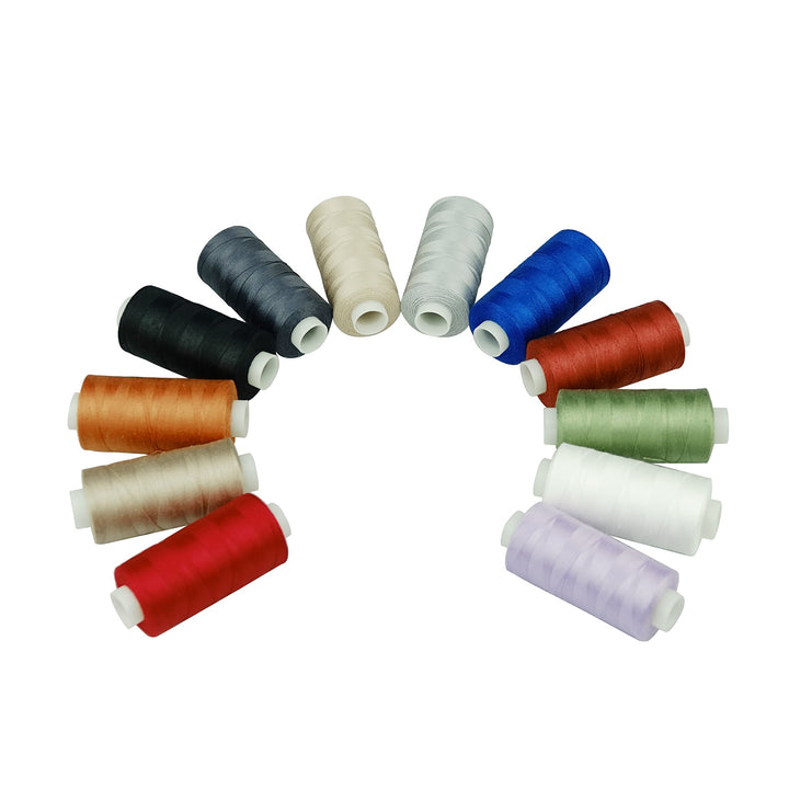 Simthread Baumwoll Nähgarn Quiltgarn für Nähen und Quilten Maschinen - 550 Yards/spule, 12 Basisfarb