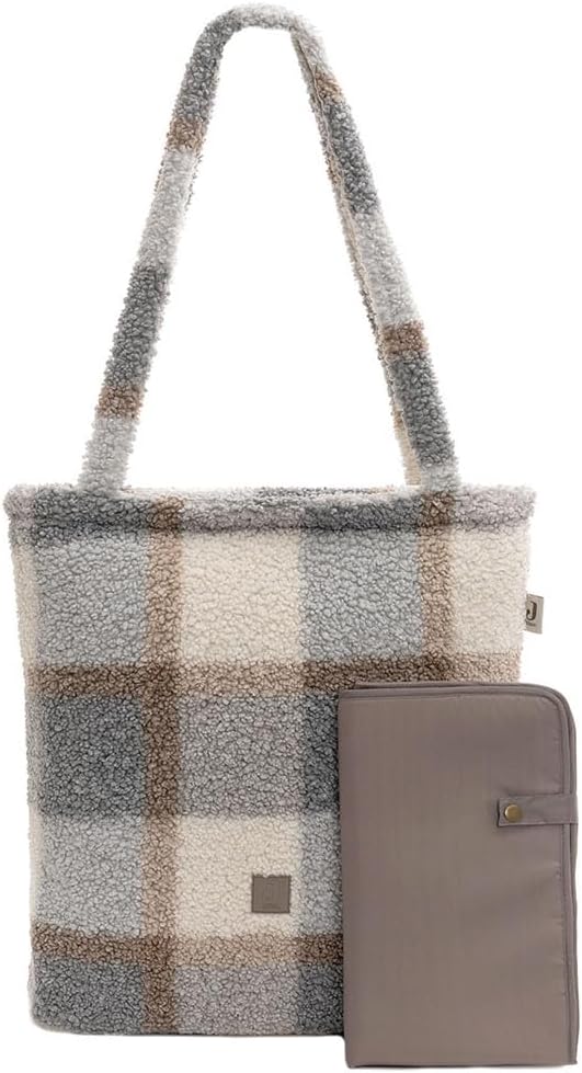 Jollein 027-819-68050 Wickeltasche/Shopper - Check Boucle