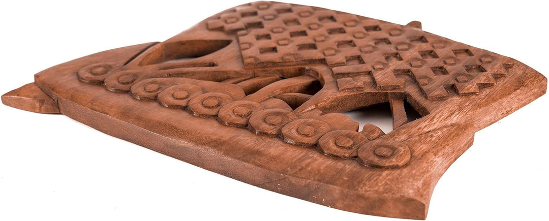 Windalf Handarbeit Wikingerboot NORTH 25 cm Vikings Wand Deko Wandrelief Holzdeko Nordmann Holz
