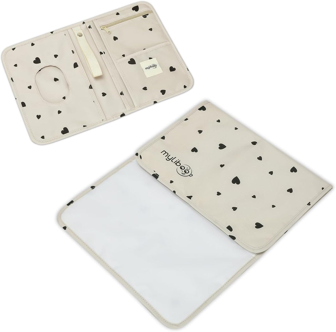 MYLIBOO® Baby Windeltasche mit Wickelunterlage für Unterwegs, Wickeltasche Organizer,Baby Must Have,