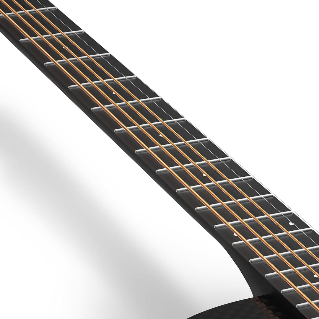 Enya X3 PRO Gitarre Set - 41 Zoll Schwarz Kohlefaser Elektro-Akustische Gitarren für Kinder Erwachse