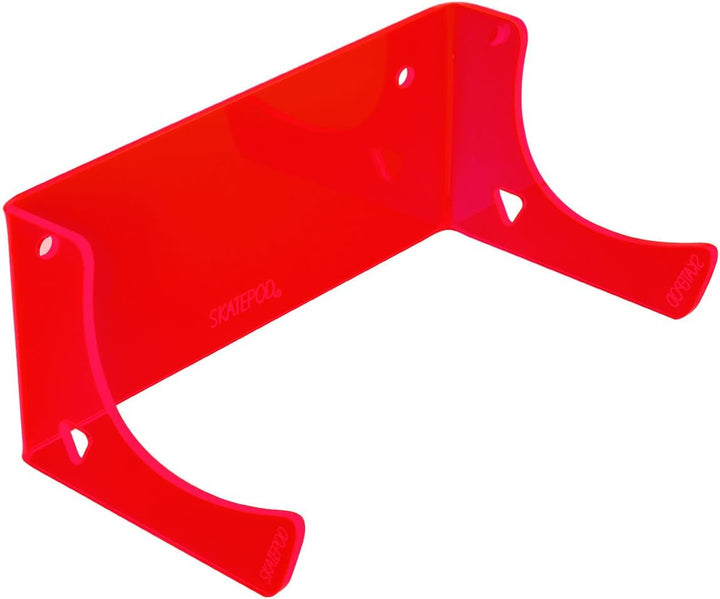 Skateboard Wandhalterung - Backside Variante - Wähle eine Farbe Rot, Rot