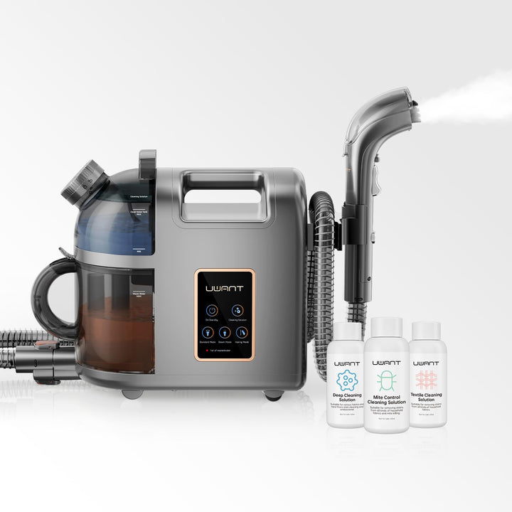 Uwant B200, Polsterreiniger Gerät, 1900W, Dampfreinigungsfunktion | Für Teppiche, Sofas, Vorhänge, K