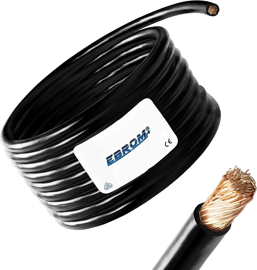 5 Meter Batteriekabel ROT H07V-K 25 mm² - KFZ Batterie Kabel - 100% OFC Kupfer - 5 m (5M) 25mm2 & 3