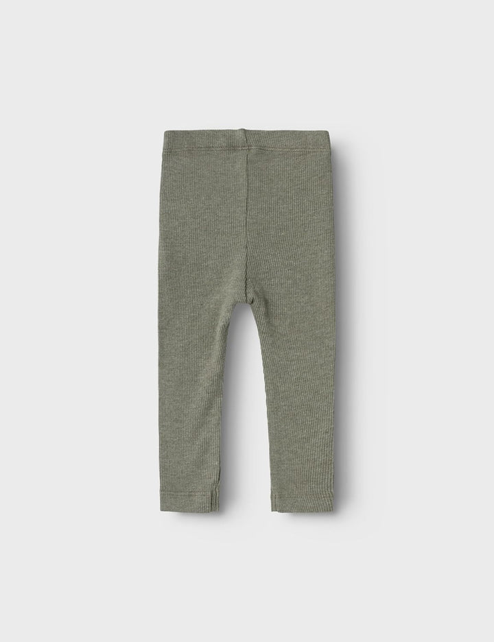 NAME IT Unisex Baby Nbnkab Noos Leggings 68 Dusty Olive/Detail:melange, 68 Dusty Olive