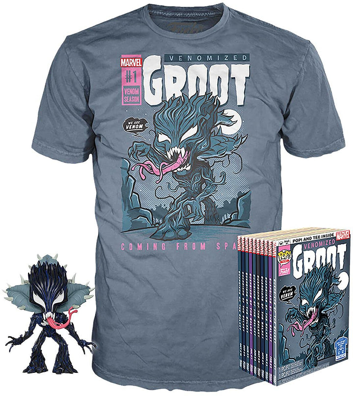 Funko Marvel – Boxed T-Shirt POP + POP – Venom Groot (M)