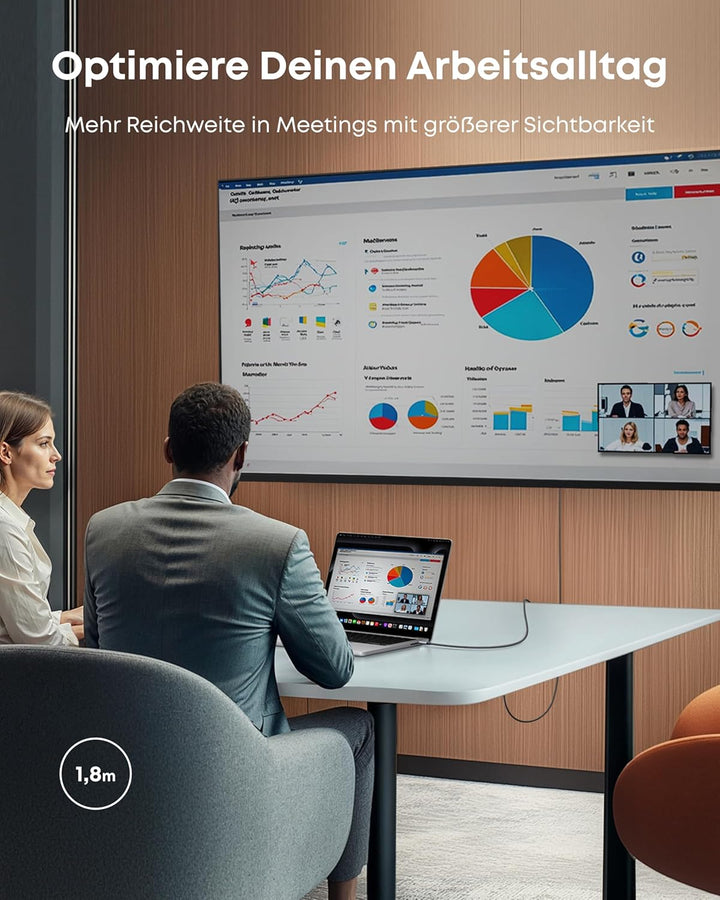 Anker HDMI-Kabel, 4K@60Hz HDR HDMI auf USB-C Kabel, ultraschnelles USB-C auf HDMI-Kabel aus Nylon ge