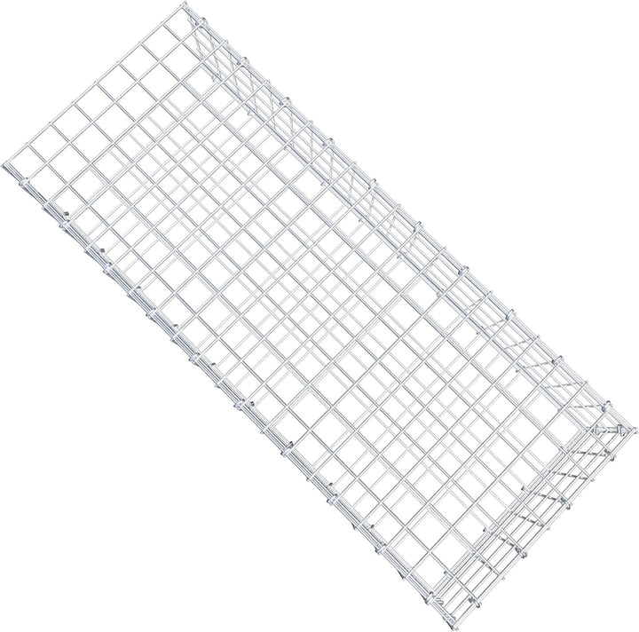 GABIONA Anbau-Gabione Typ2 eckig, Maschenweite 5 x 5 cm, Tiefe 40 cm, Gabione 100 x 20 x 40 cm (L x