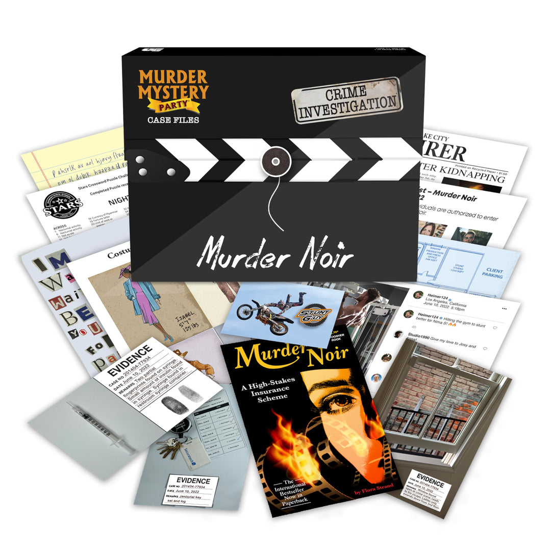 University Games Murder Mystery Party Case Files: Murder Noir für 1 oder mehr Spieler ab 14 Jahren