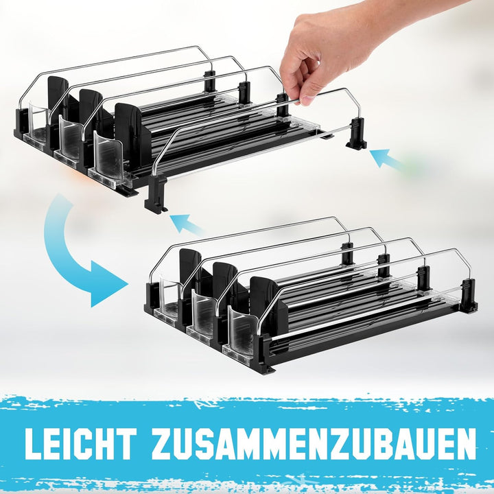 BingoHive Automatisch Kühlschrank Dosen Organizer Kühlschrank Organizer Dosen Dosenhalter Kühlschran