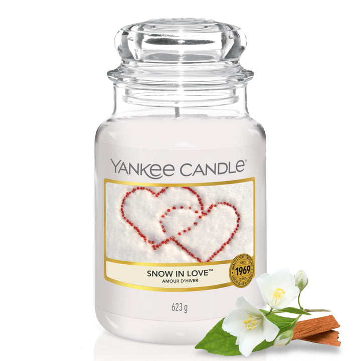 Yankee Candle Duftkerze im grossen Jar, Snow in Love, Brenndauer bis zu 150 Stunden Snow in Love Gro