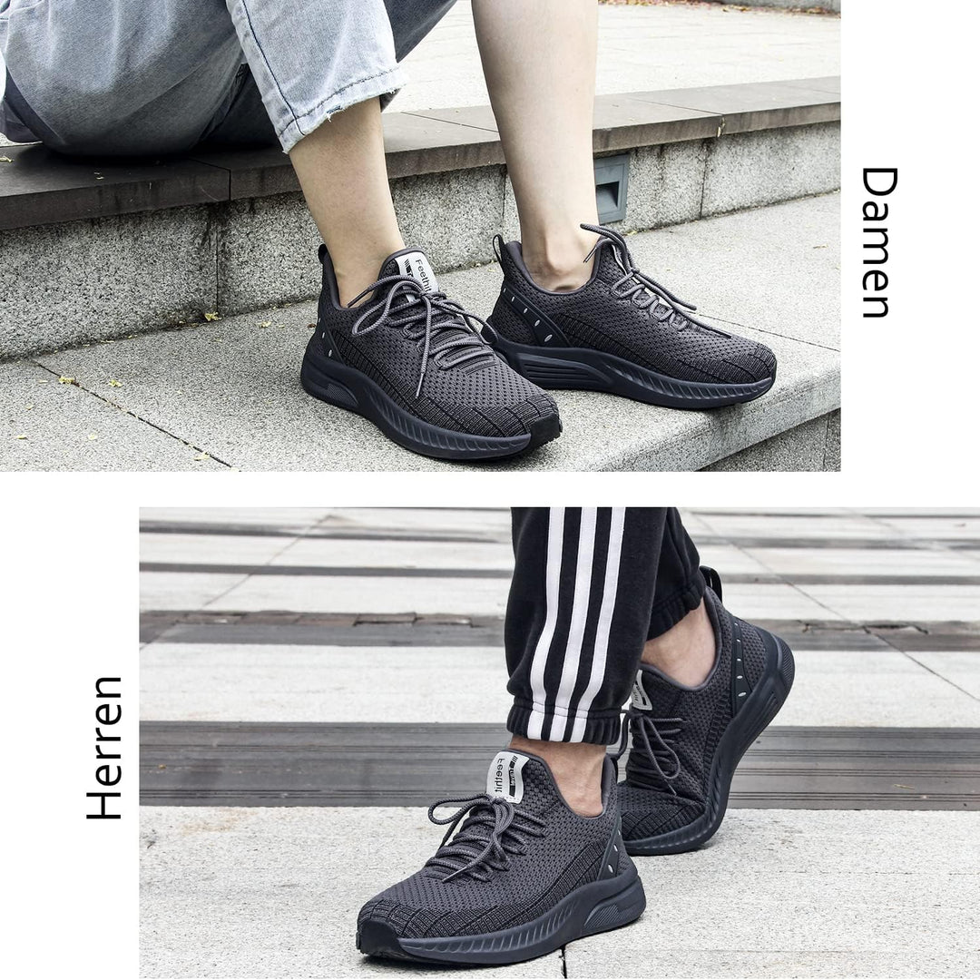 Feethit Turnschuhe Herren Laufschuhe Sportschuhe Sneaker rutschfeste Gummisohlen Leichte und Atmungs