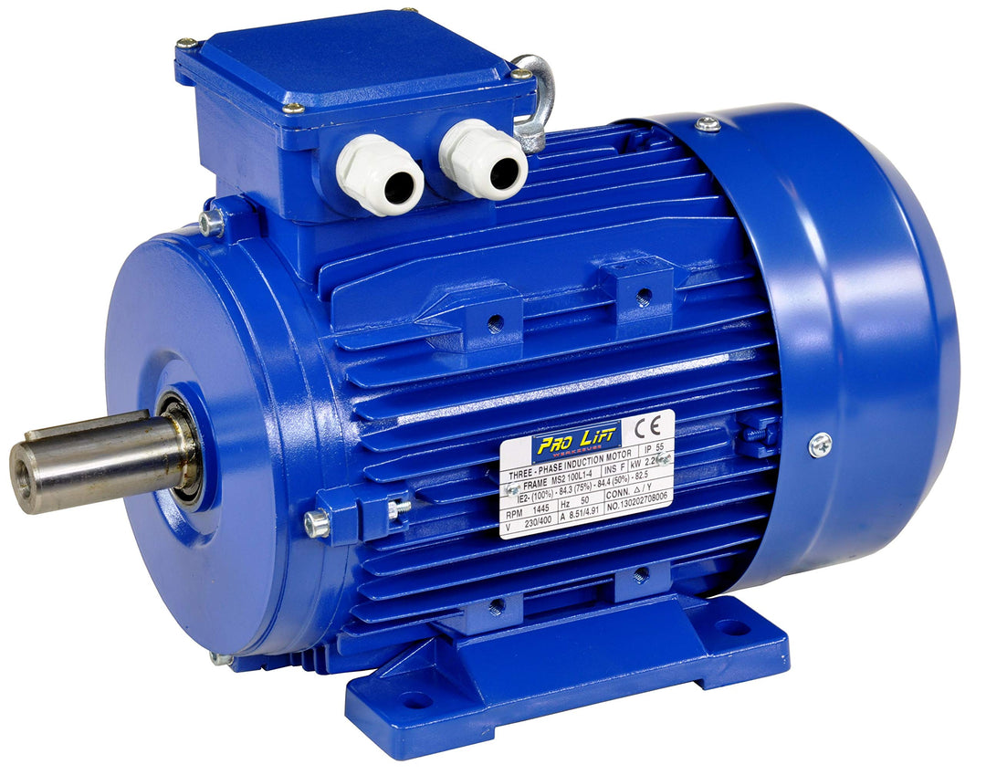 Pro-Lift-Werkzeuge 3-Phasen Drehstrommotor 2,2 kW 380 V Elektromotor 1445 U/min Industriemotor elect