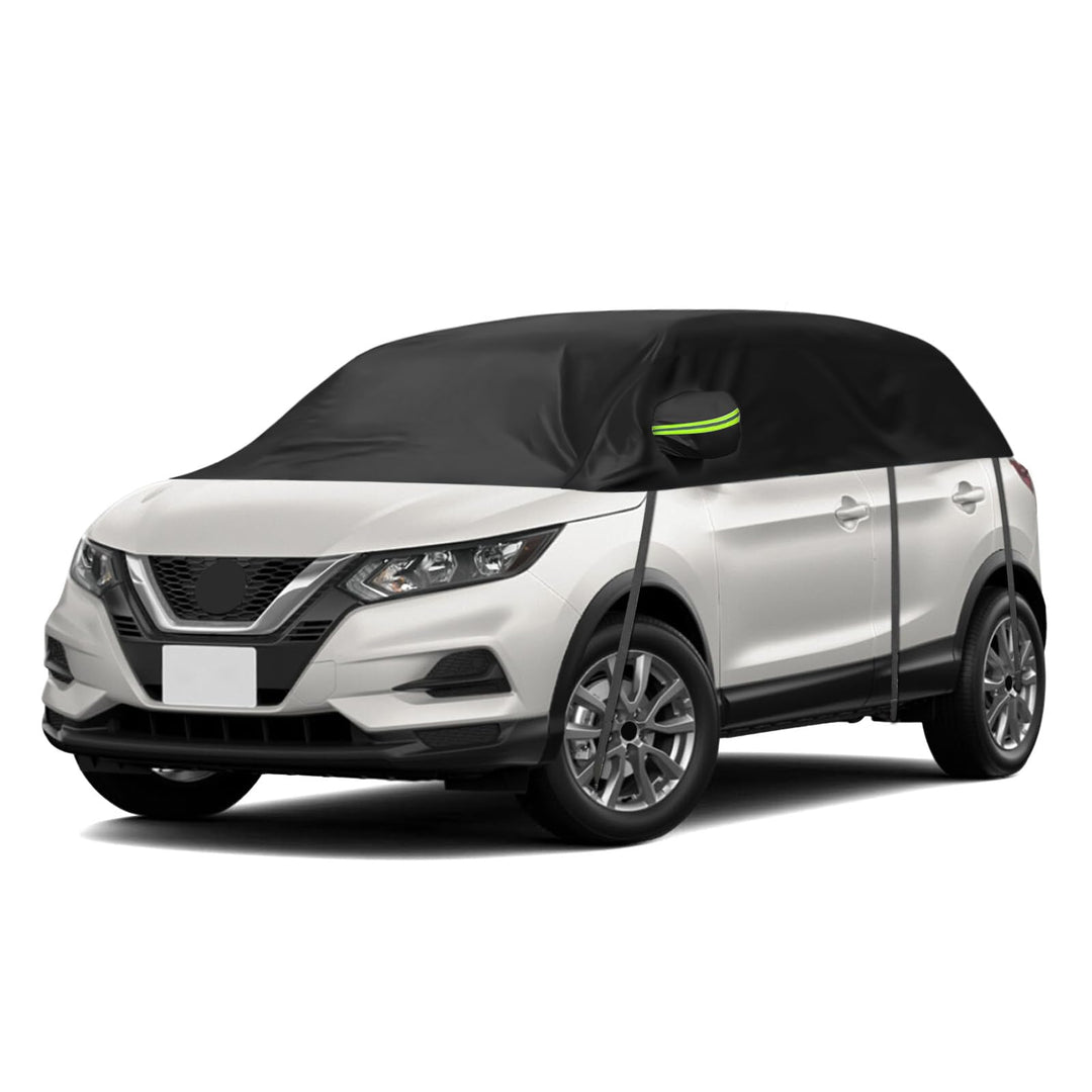 Halbe Autoabdeckung Ersatz für Nissan Qashqai 2013-2024, Halbgarage, Upgrade Verdickter Stoff Allwet