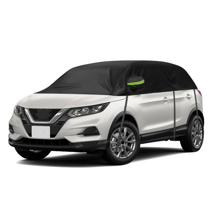 Halbe Autoabdeckung Ersatz für Nissan Qashqai 2013-2024, Halbgarage, Upgrade Verdickter Stoff Allwet