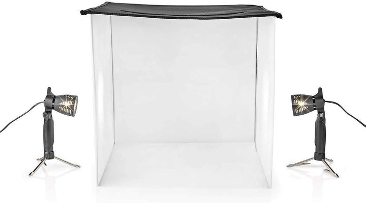 Foto Studio Kit - 400 lm - Faltbar - Hintergründe inkl. - Tragetasche enthalten - Schwarz