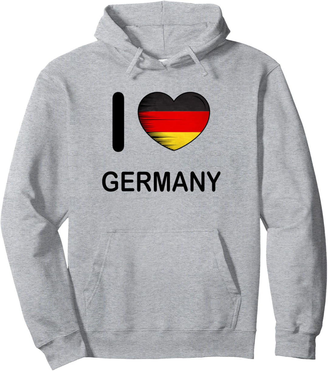 Ich liebe Deutschland, mein Heimat Land, Herz Deutschland Pullover Hoodie