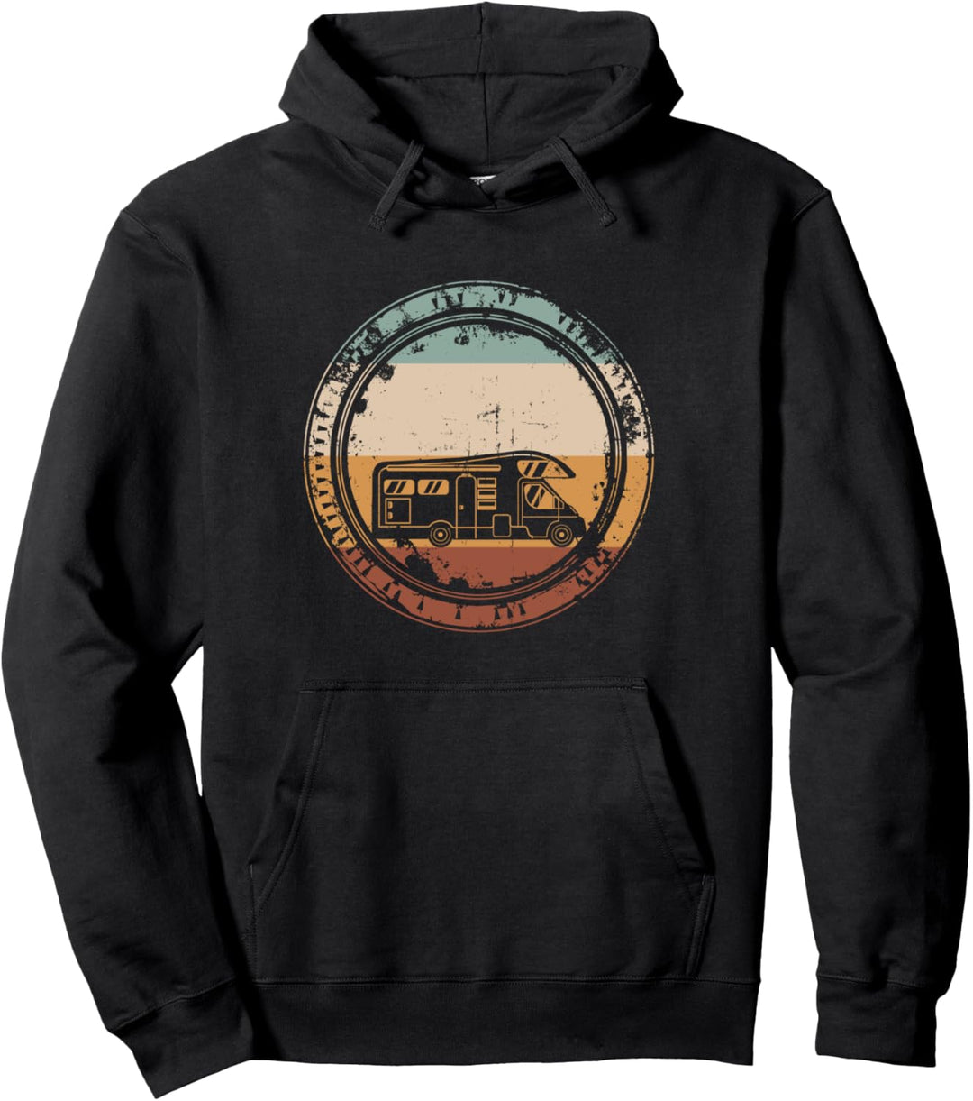 Camping Camper Van Wohnmobil Vintage Pullover Hoodie