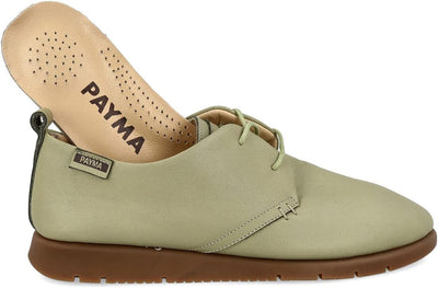 PAYMA - Damen Leder Sneaker. Turnschuhe. Schnürhalbschuhe. Flexible Komfort Leder. Sportschuhe. Farb