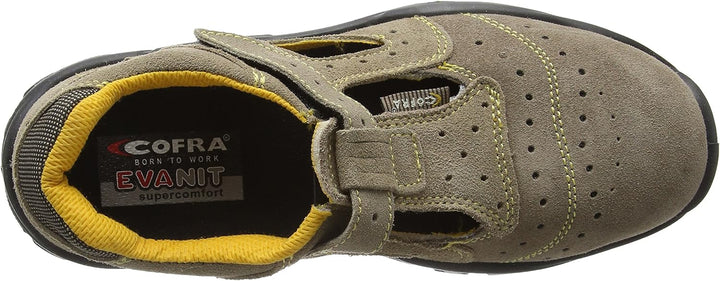 COFRA Sicherheitssandale New Brenta S1P SRC Gr.42, Arbeitsschuhe und Sicherheitsschuhe Veloursleder,