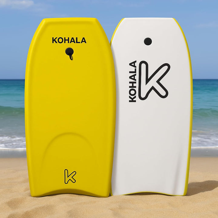 Bodyboard Kohala Unisex, Gelb, 101,6 cm (40/42 Zoll) für Kinder, Jugendliche und Erwachsene, 40