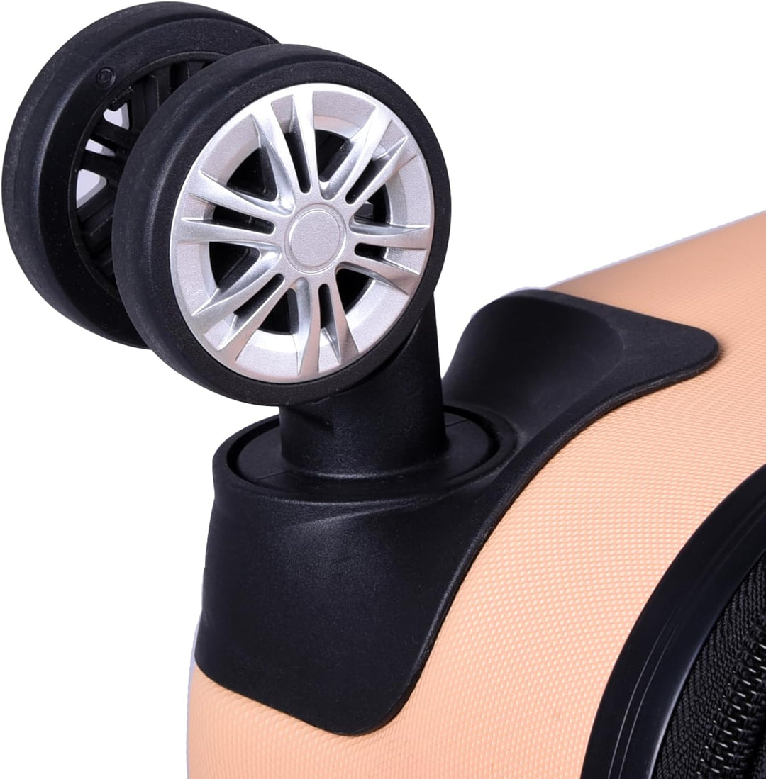 3er Kofferset - Robuste ABS- Hartschalenkoffer, TSA-Zahlenschloss, erweiterbare Kapazität - in M, L,