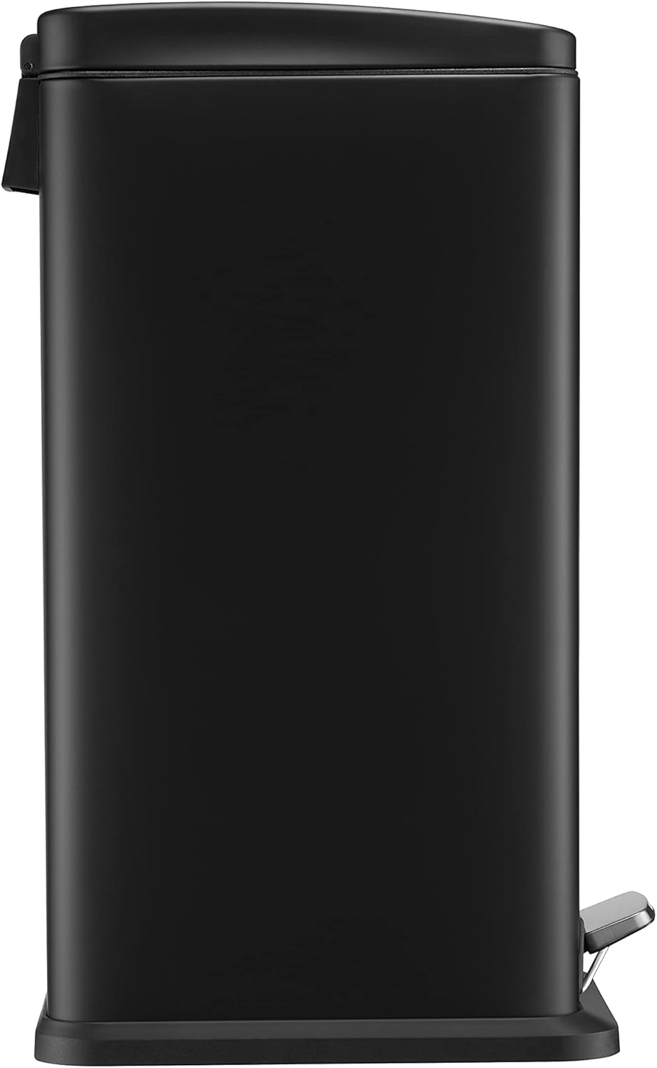 BLACK+DECKER BXBN0008E Slimline Treteimer mit sanft schliessendem Deckel, Edelstahl, 20 l, 56 x 22 x