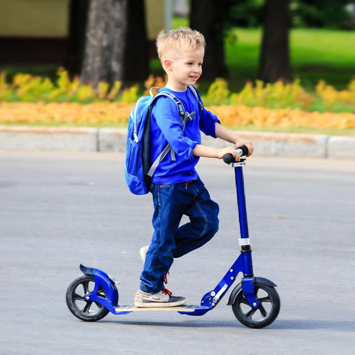 2 Stück Stunt Scooter Rollen 200mm, Ersatzräder mit Zweiachsig, Hochwertige Vollgummi-Rollen, Scoote