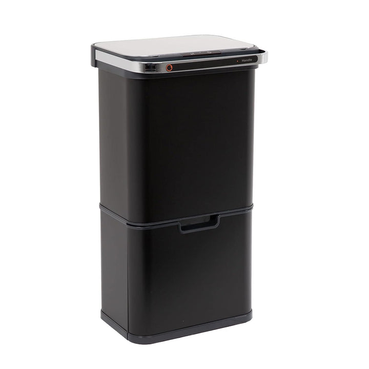 SVITA Sensor-Mülleimer 60L Aktivkohle- und Selbstreinigungs-Funktion Schwarz, Schwarz