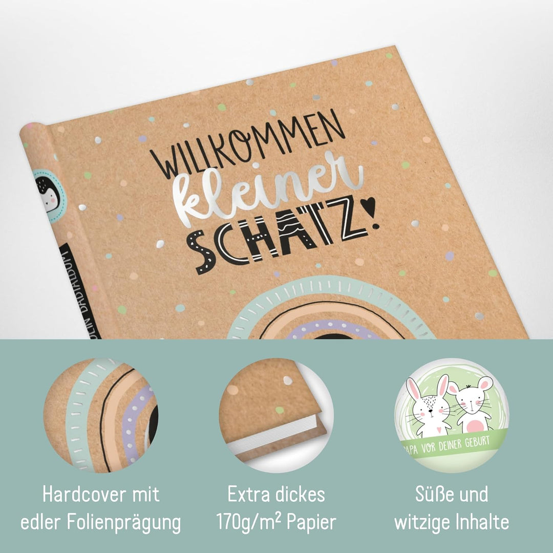 Babyalbum [Happy Pingu] Baby-Tagebuch für Schwangerschaft und das erste Jahr | Erinnerungsalbum zur