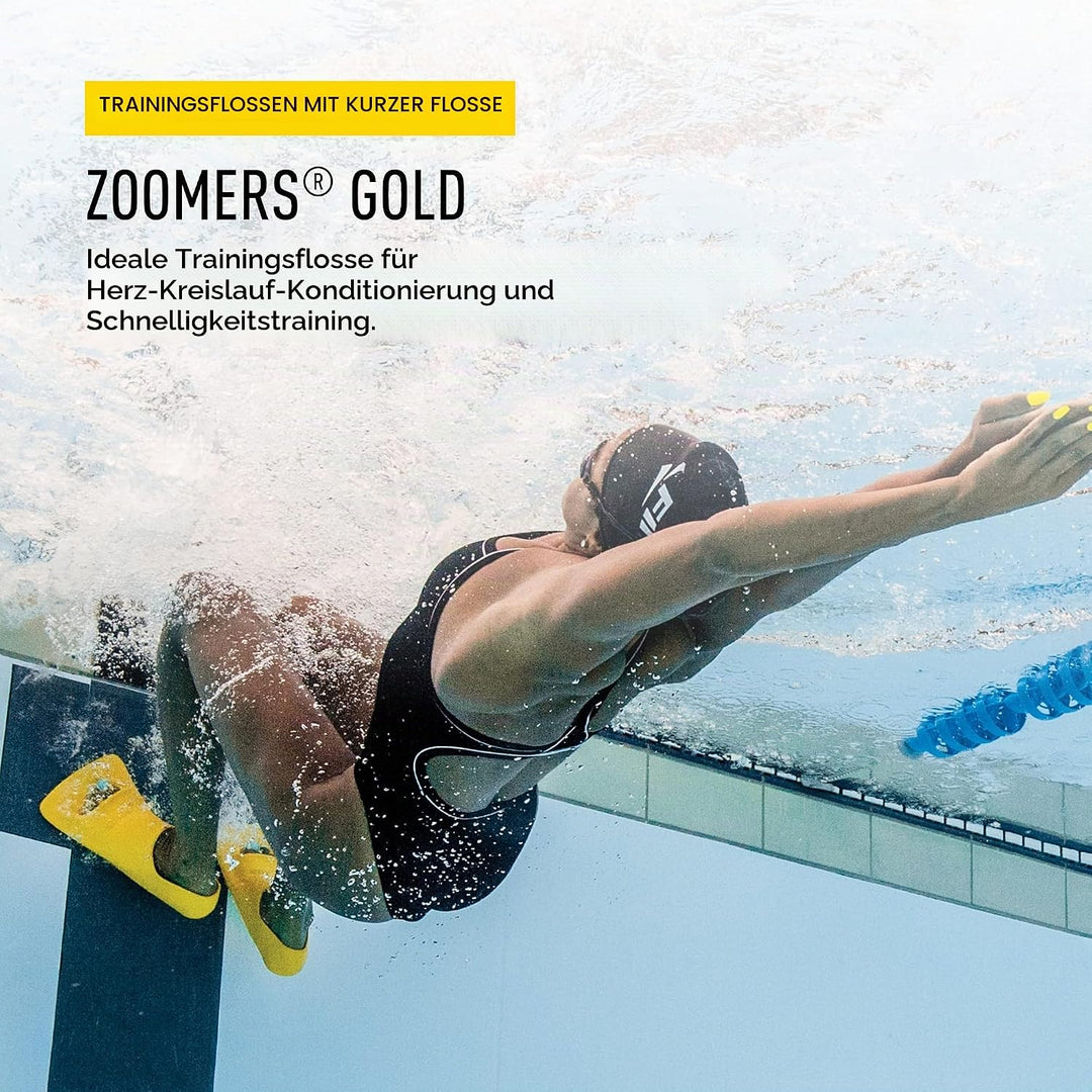 FINIS Zoomers Training Fins M: 5-7/F: 6-8 yellow, M: 5-7/F: 6-8 yellow
