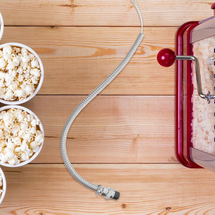 Netzkabel für Popcornmaschine 3-polig 15mm Universeller Kabelbaum mit Hitzebeständiger Ummantelung E
