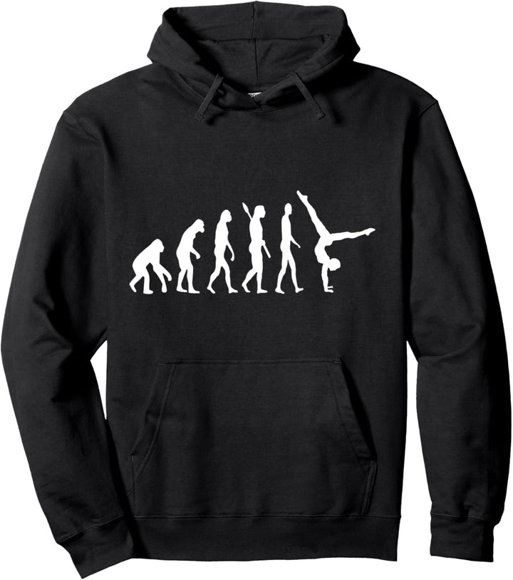 Handstand Evolution Entwicklung Handstände Akrobatik Pullover Hoodie