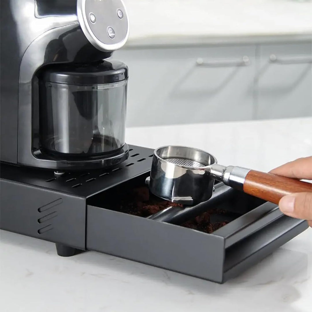 Espresso-Klopfbox Schublade Typ – Kaffee Abklopfbehälter mit herausnehmbarer Abklopfstange, für Café