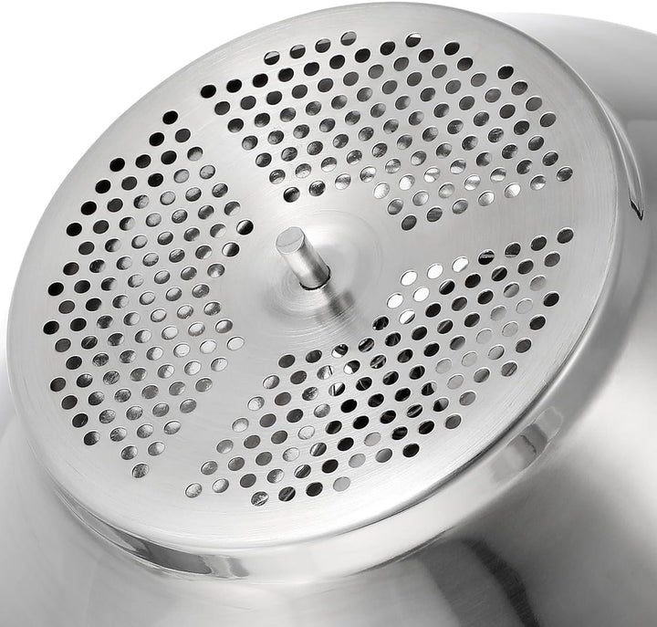 Amosfun Edelstahl Kartoffelpresse Manuelle Kartoffelquetsche Mit Ergonomischer Kurbel FüR Cremiges K