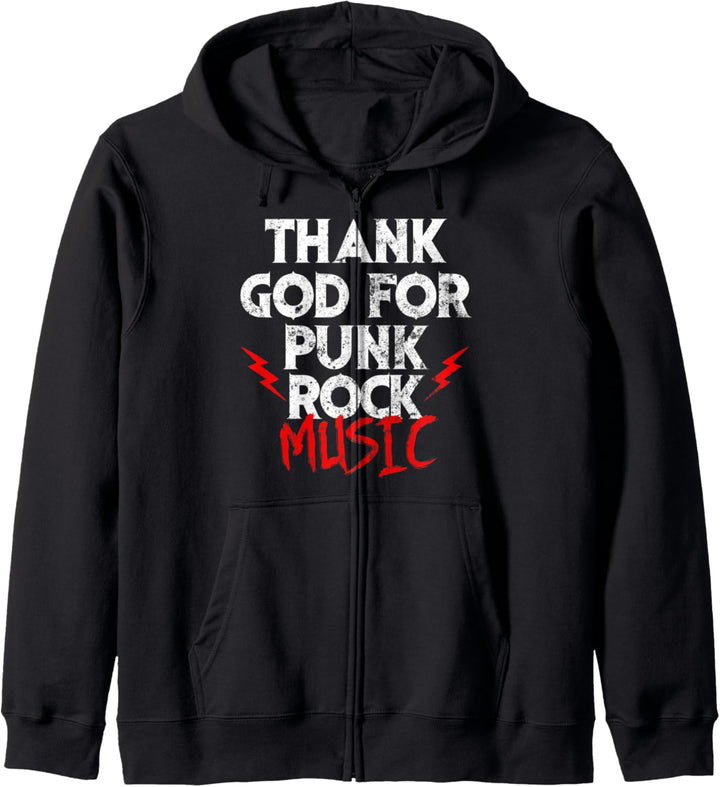 Thank God For Punk Rock Music Bands Anarcho-punk Hardcore Kapuzenjacke
