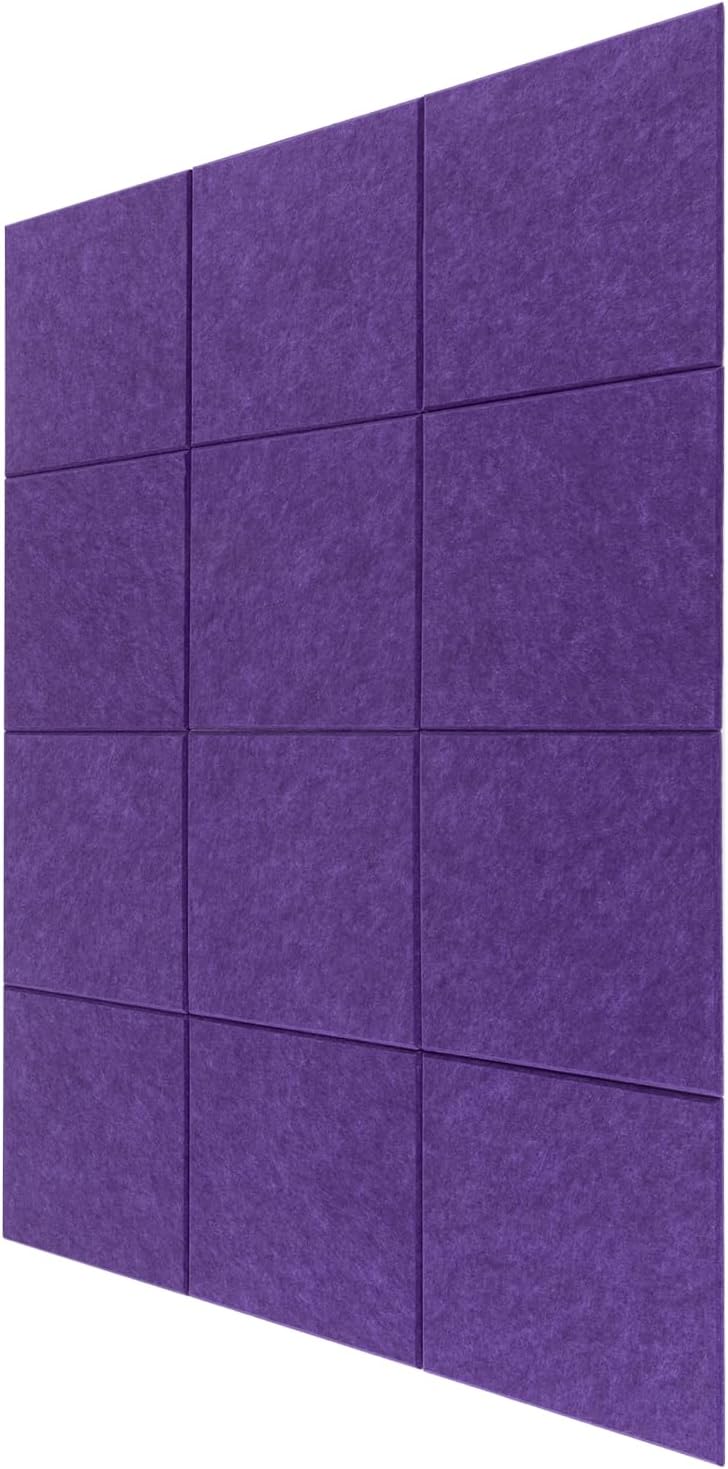 Schalldämmungs-Platten 12 Stücken 30 * 30cm Selbstklebenden Akustische Behandlungen Akustikplatten h