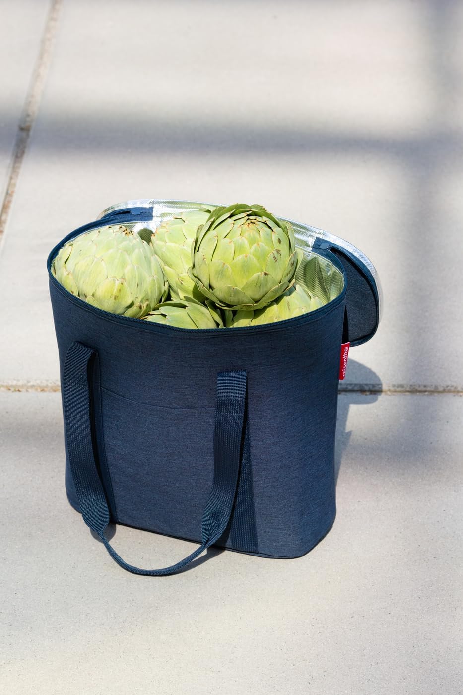 reisenthel thermoshopper Twist Navy – Kühltasche für den Einkauf oder das Picknick mit 2 Trageriemen