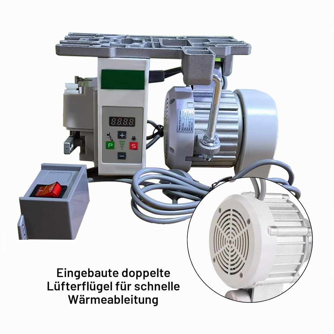 Elektrischer Nähmaschinenmotor, 220V 750W Industrieller Nähmaschinenmotor Energiesparender Servomoto