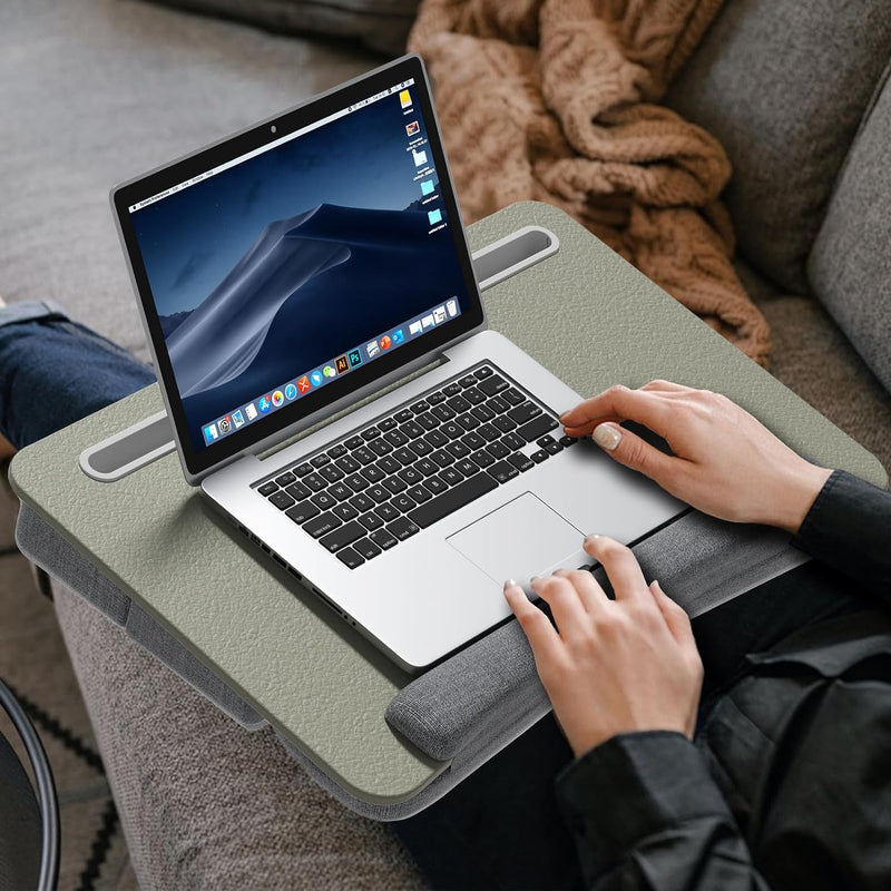 Laptopkissen, PUTORSEN Laptop Knietablett mit Ergonomische Handgelenkauflage, Grössere Laptop Kissen