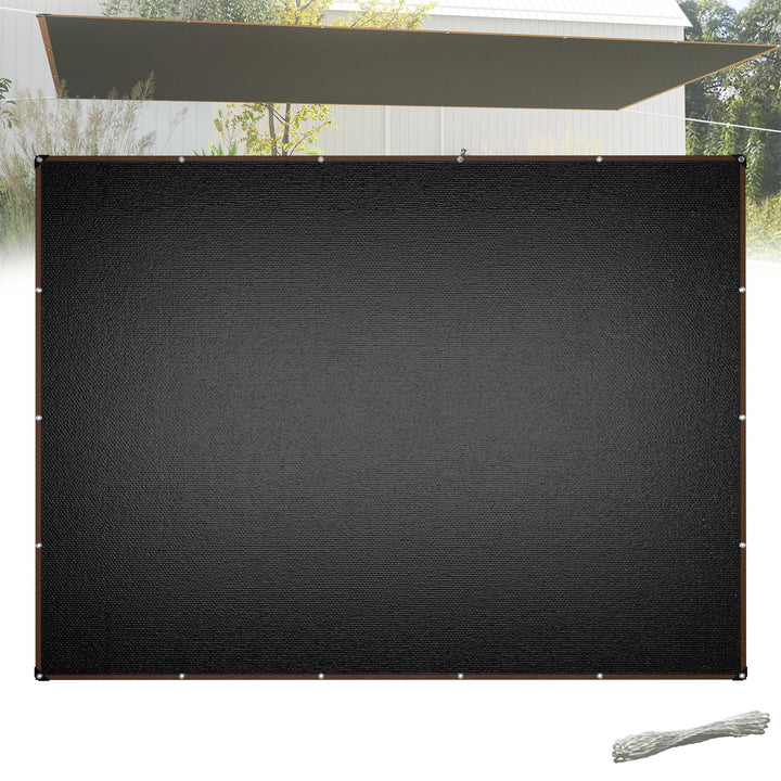 Sonnensegel 4x5m Rechteckig UV-Schutz 95% Winddurchlässig Robust für Garten Terrasse Balkon aus reis