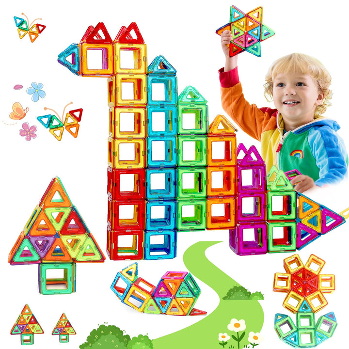 Magnetische Bausteine Spielzeug ab 3 Jahre alte Magnetspielzeug Magnete für Kinder Geschenk für Mädc