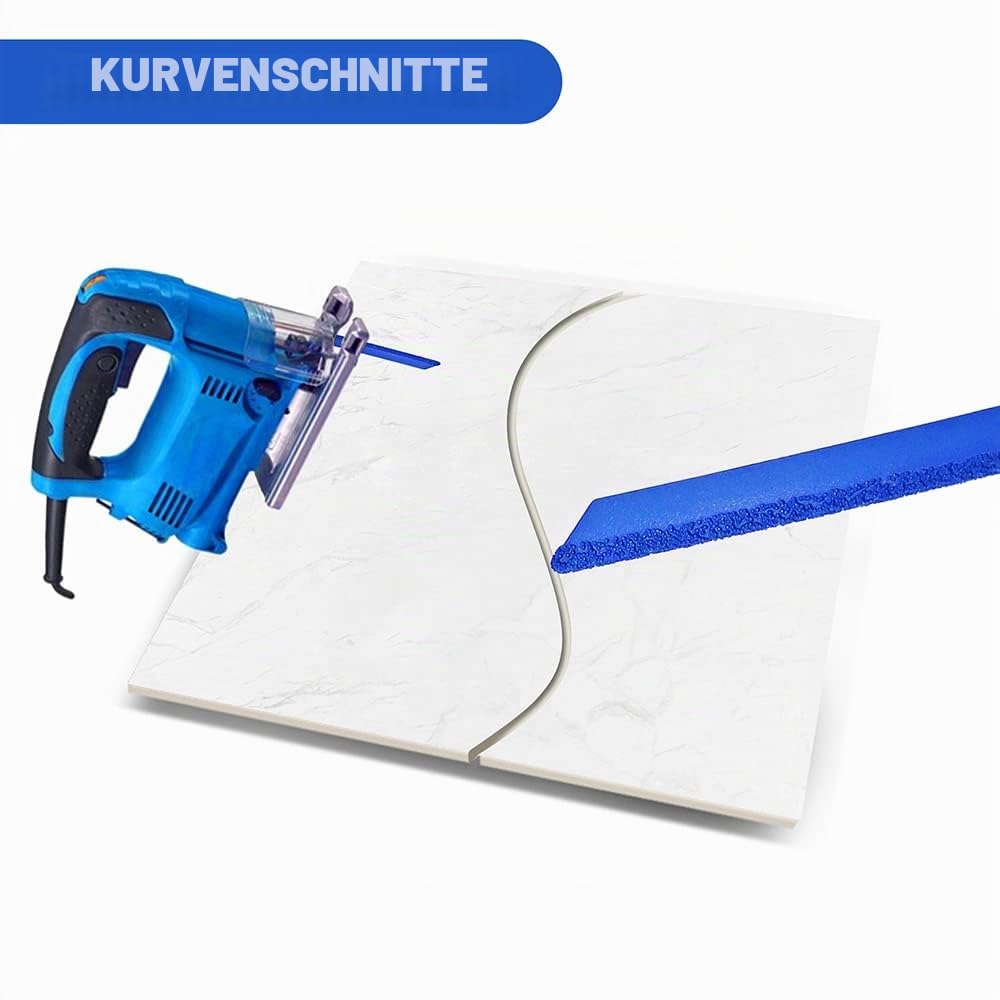 HIGHDRIL 100mm Diamant-Stichsägeblatt – 5 Stück Durchmesser 4 Zoll/100 mm für gerade oder gebogene S