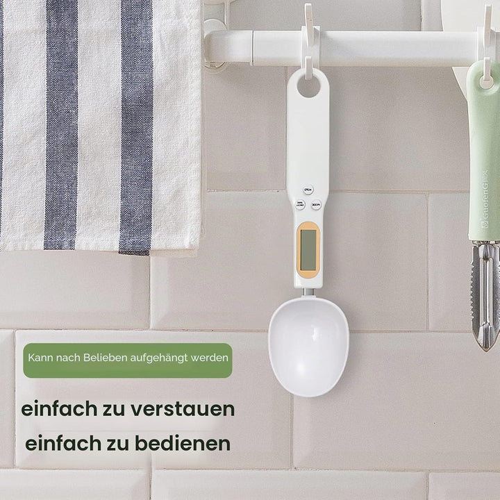 Digitale Löffelwaage für Lebensmittel, 500 g/0,1 g | Digitaler Messlöffel, Elektronischer Wiegelöffe