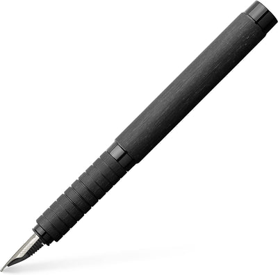 Faber-Castell 148481 - Füller Essentio, Feder F, Aluminium schwarz schwarz Füller Feder F, schwarz F